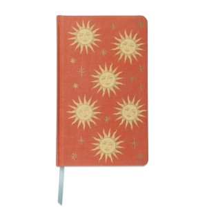 Тефтер-бележник от Небесен плат за книги - Теракотено слънце